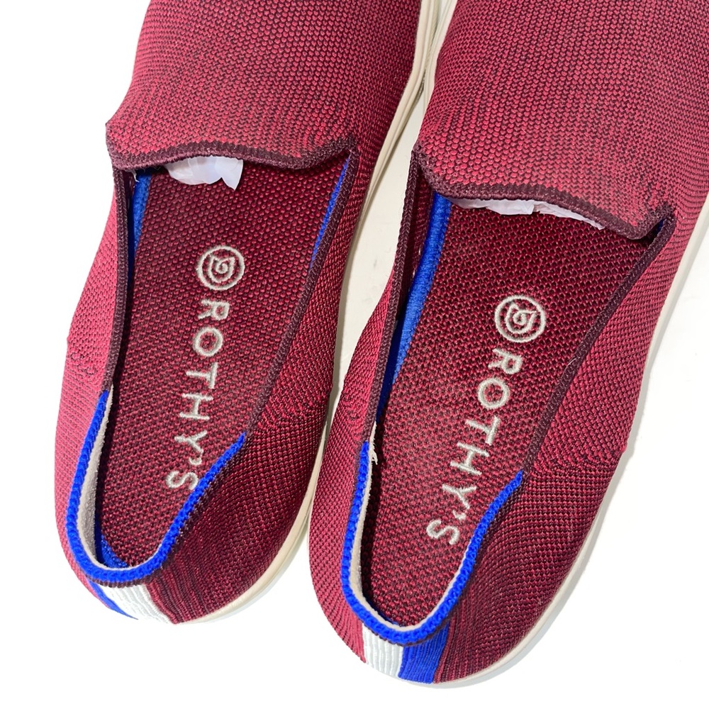 Rothy’s Red Maroon Slip On Sneakers Women’s Size 8.5 - Picture 7 of 13